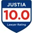 Justia 10.0 Lawyer Rating